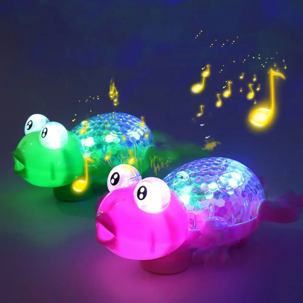 

Kids Electric Pull Rope Cartoon Cute Crawling Little Frog Toys Creative Fun Light-emitting With Music Electric Doll Kids Gifts