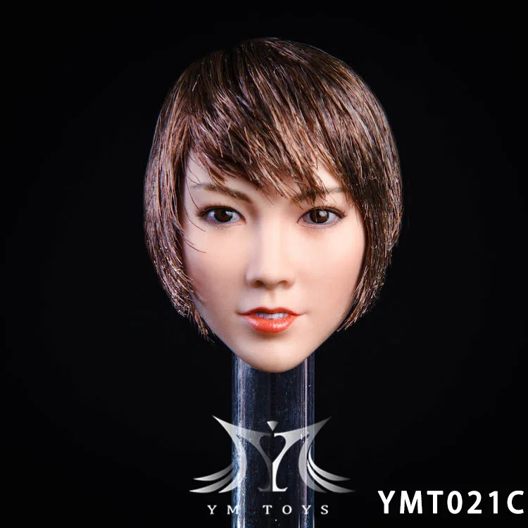 

Custom 1/6 Scale Female Head Sculpt YMT021 Asian Beauty Qian Head Carved Model for 12'' Action Figure Body Toy