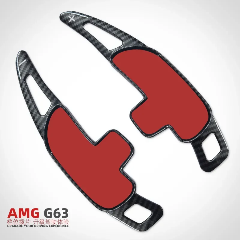 For Mercedes Benz G63 AMG Steering Wheel Paddle Shifter Gear Shift Lever Extension Carbon Fiber Style Auto Accessories