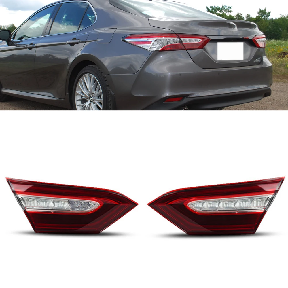 

For Toyota Camry 2018 2019 2020 Left Right Tail Lamp Rear Bumper Tail Light lamp Inside LED DRL Reverse Brake Fog light For Car