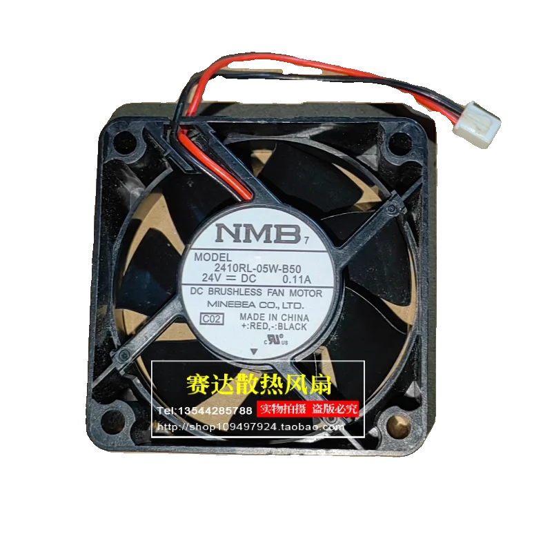 JFG For NMB-MAT 2410RL-05W-B50 6025 24V 0.11A frequency converter Cooling Fan 60*60*25mm