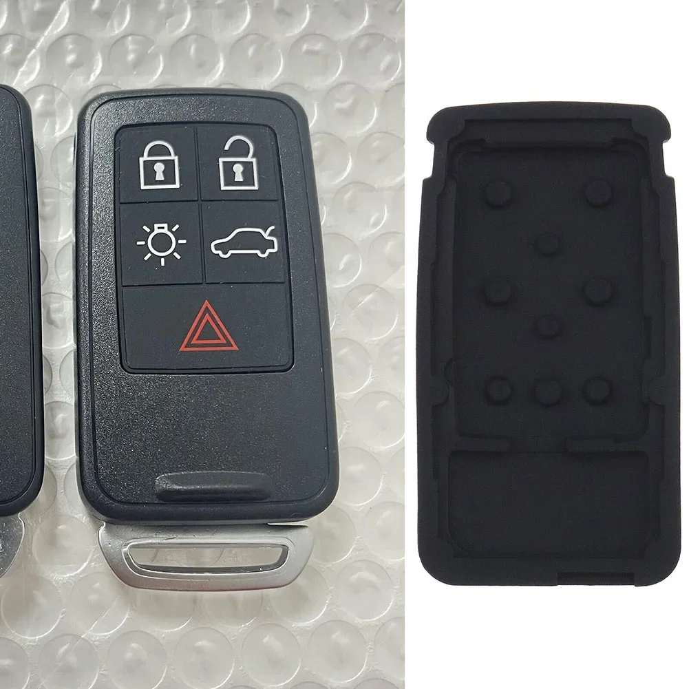 

5 Button Rubber Remote Car Key Fob Case Pad For Volvo XC60 XC70 V70 S60 S80 Car Key Cover Pad Soft Wear-resistant Durable