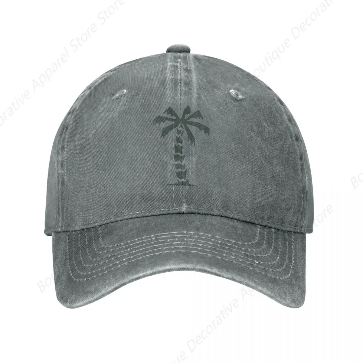 Wehrmacht Afrika Korps Palm Tree Baseball Caps Vintage Distressed Washed Sun Cap for Men Women Outdoor Workouts Caps Hat