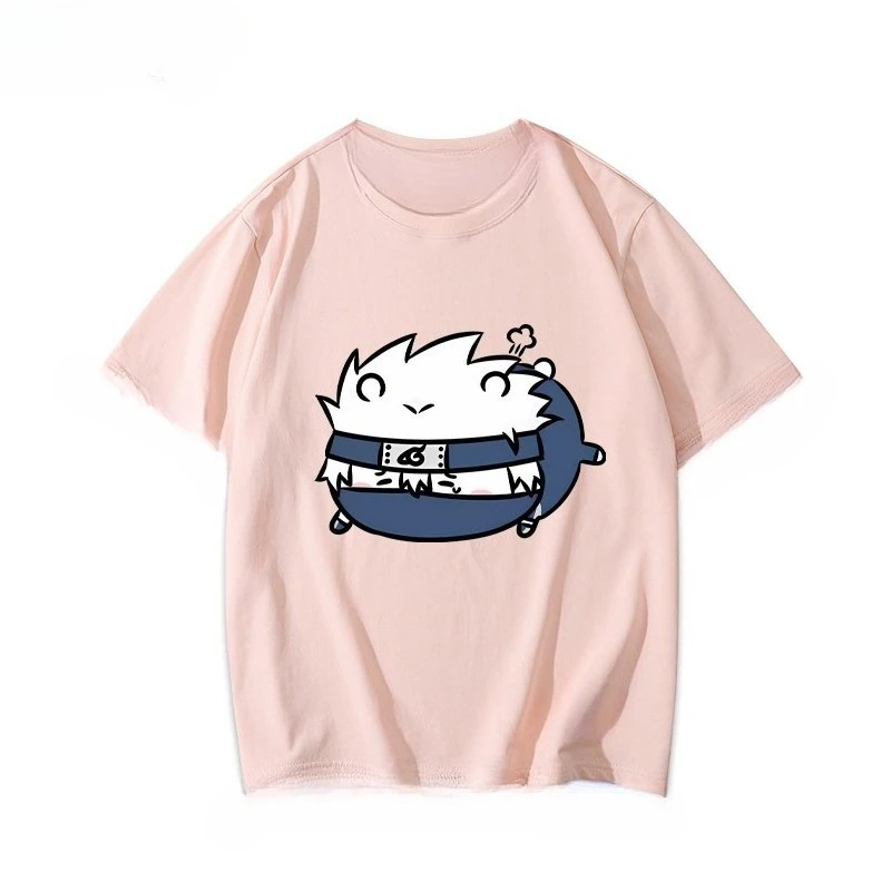 Chiikawa Niedliches Cartoon-Grafik-T-Shirt, Sommer Unisex Lässiges, lockeres Kurzarm-Oberteil im Anime-Stil für den Alltag – Detail 7