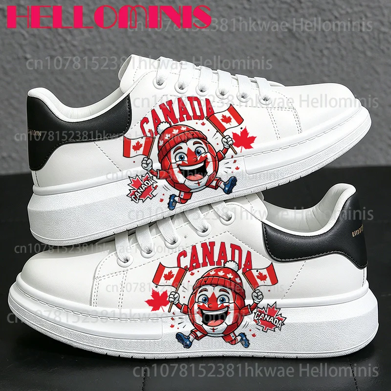 2026 Football Match Canada 3D Printing Size 35-44 Shoes Platform Arch Support Board Shoes Selection Man Woman Gift