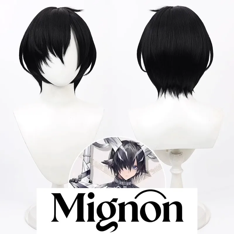 

Парик для косплея Arknights Paprika, черный силиконовый скальп, подарок на Хэллоуин