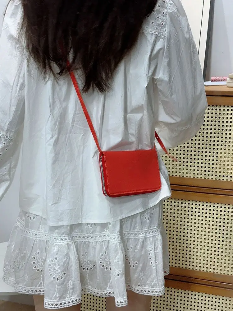 Solid Color Waist Bag Mini Fashion Women Shoulder Crossbody Bag  All Match Itabag Designer Commuting Bag