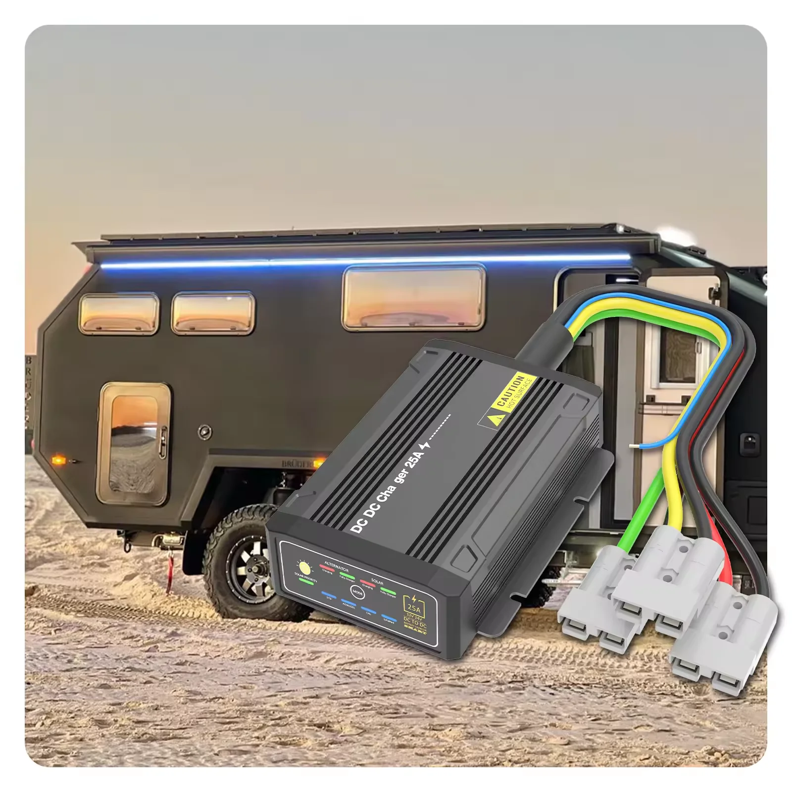 DC to DC Charger 12V 24V Vehicle 25A 40A  Caravan Campervan Trailer Camper Van RV Battery Solar Charger