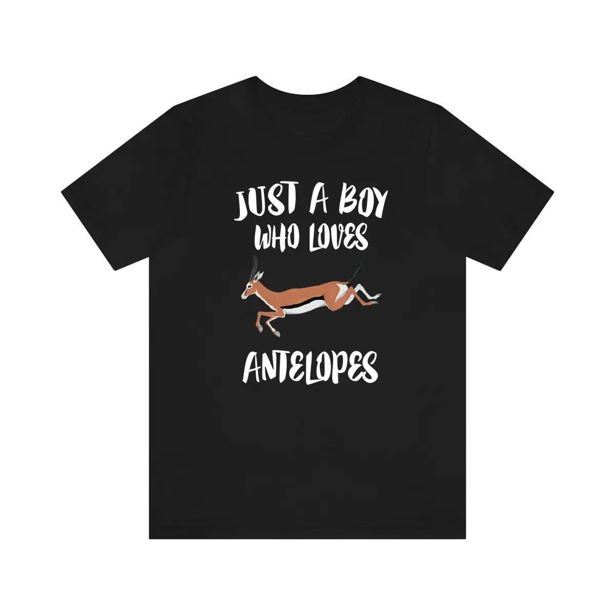 Just A Boy Who Loves Antelopes Shirt, Antelope Lover Shirt, Antelope Shirt, Antelope Lover Gift, Animal Adult Kids T-Shirt