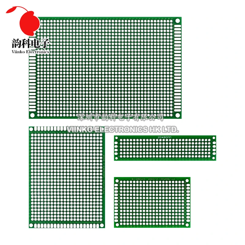 2X8 3X7 4X6 5X7 6X8 7X9 7X10 8X12 9X15cm Double Side Prototype Diy Universal Printed Circuit PCB Board Protoboard 4*6 6*8 5*7