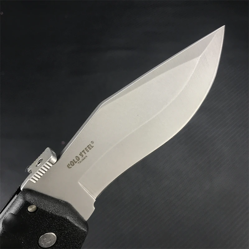 CG Spartan Folding Knife, Curved Nylon Fiberglass Handle for Easy Cutting Hunting EDC Folding Knife