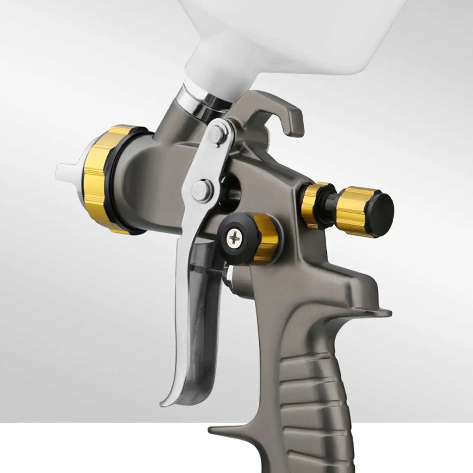 AIR GREEN 1.3mm Gravity Feed HVLP Spray Gun Professional Auto Automotive Refinishing Pneumatic Car Paint Sprayer