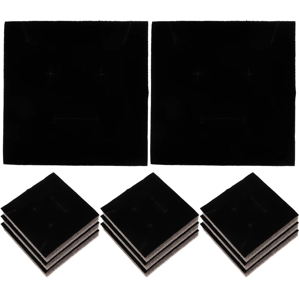 

20 Pcs Black Jewelry Box Lining Packaging Insert Drawer Sponge Pad Boxes with Foam