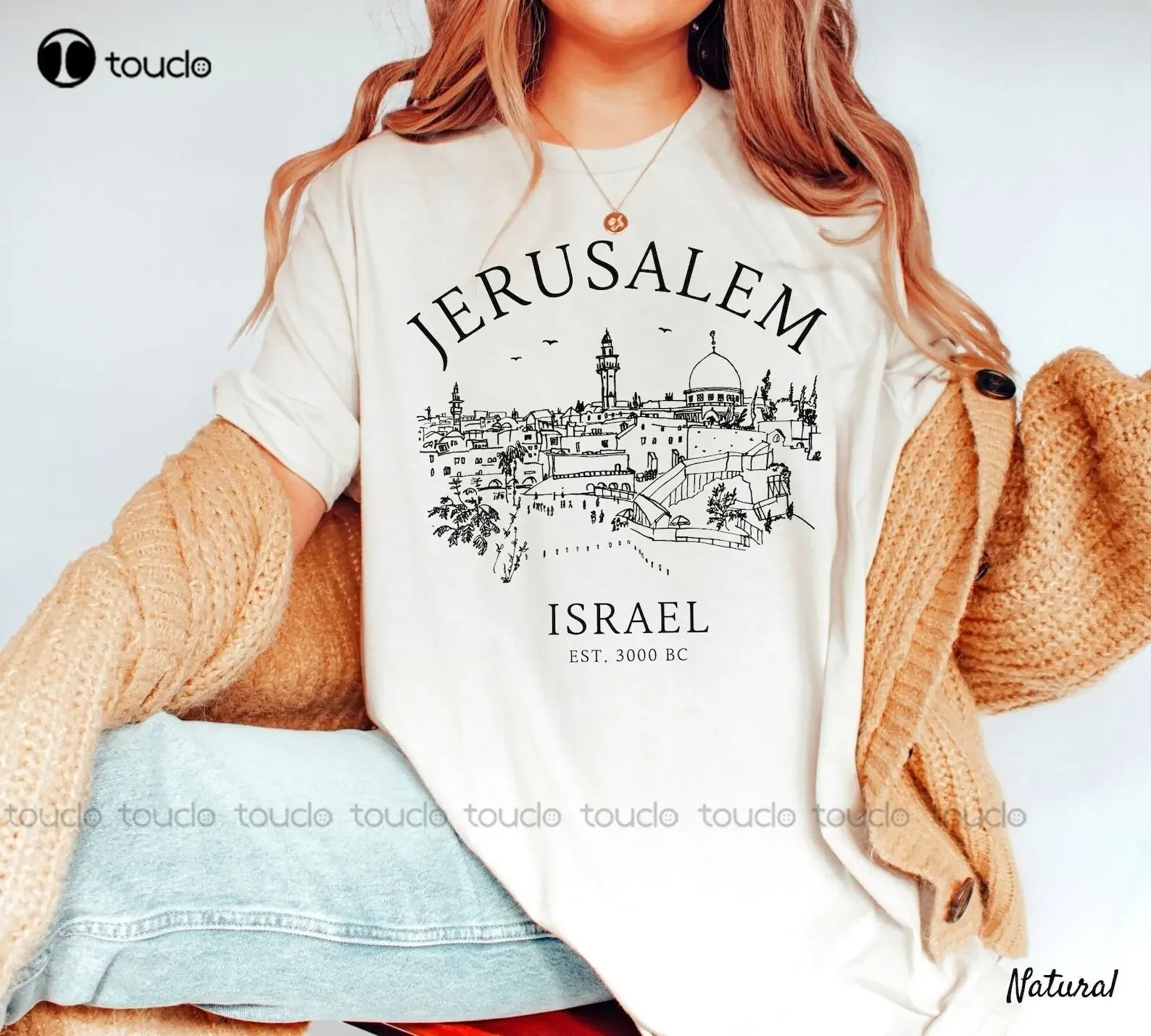 Jerusalem Shirt Israel Clothes Soft And Comfortable T-Shirt Men'S Golf Shirts O-Neck Streetwear Oversized Xs-5Xl Printed Tee