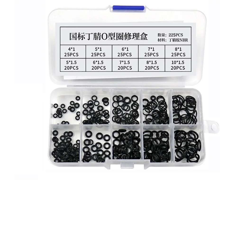 High Pressure Nitrile Rubber O Ring Set Gaskets Seal Bands Elastic Repair Kit - Sealing Rubber Rings for Durable Performance