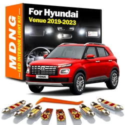 MDNG 12Pcs Canbus For Hyundai Venue 2019 2020 2021 2022 2023 Car Bulbs LED Interior Map Dome Reading Light Lamp Kit Accessories