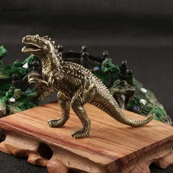 Heavy Brass Monster Allosaurus Dinosaur Figurines Miniatures Home Decoration Accessories Living Room Desktop Ornament Animal