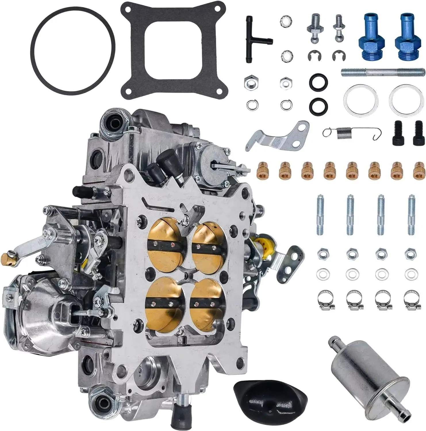 0-3310S Carburetor Fit for 4160 Street Performance 750 CFM Square Bore 4-Barrel Vacuum Secondary Manual Choke Carb