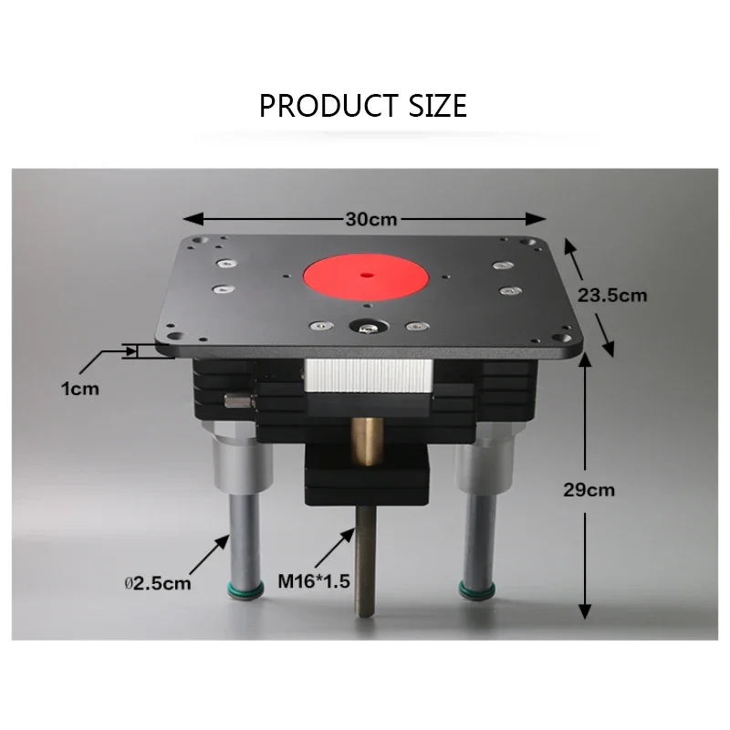 107 Kit Heavy Duty Woodworking Lifting Flip-Chip Engraving Machine Trimming Bakelite Milling Aluminum Gasket Tenoning Table