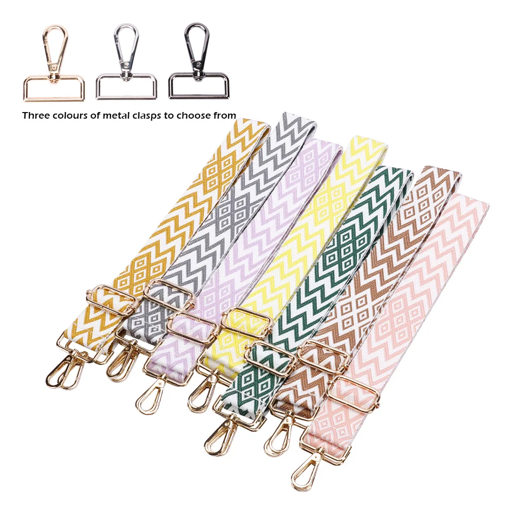 Adjustable Nylon/Cotton Bag Straps for Women\'s Crossbody Messenger Shoulder Bags  DIY Colored Straps Accessories for Handbags