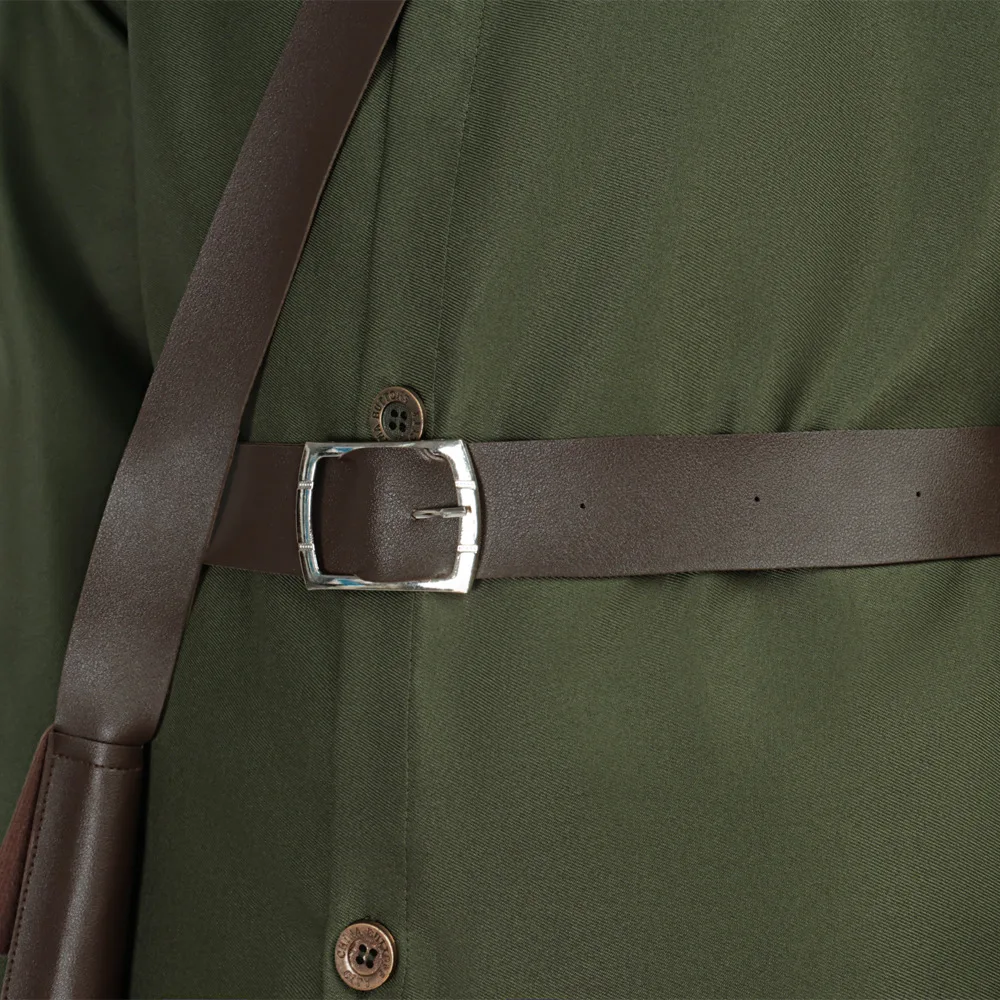 فستان بتصميم حالم قزم بيلبو تأثيري للرجال الملابس عباءة خضراء فيلم فيلم لورد خواتم زي الكبار رجل فانتازيا ملابس الحفلات