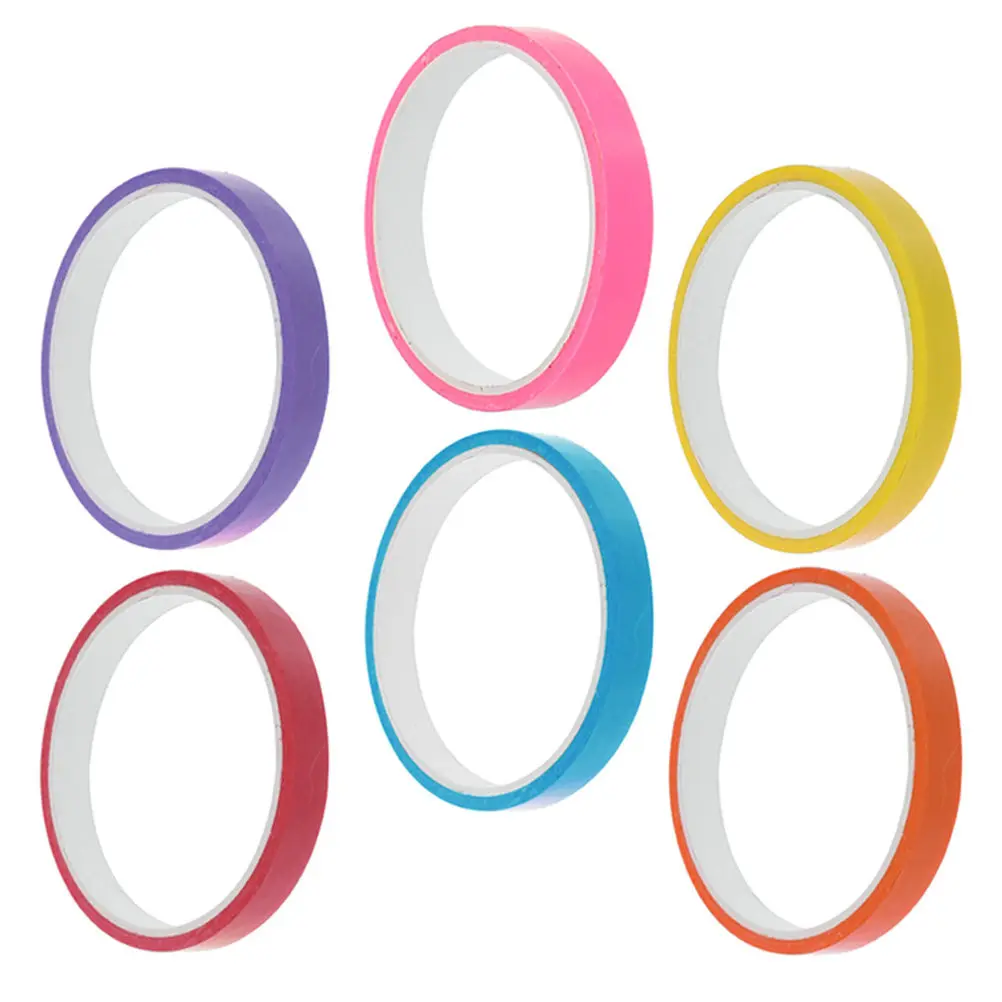 

6 шт., 6 рулонов, цветные клейкие ленты для творчества, сенсорные ленты для снятия стресса, декомпрессионные ленты, цветные ленты для творчества