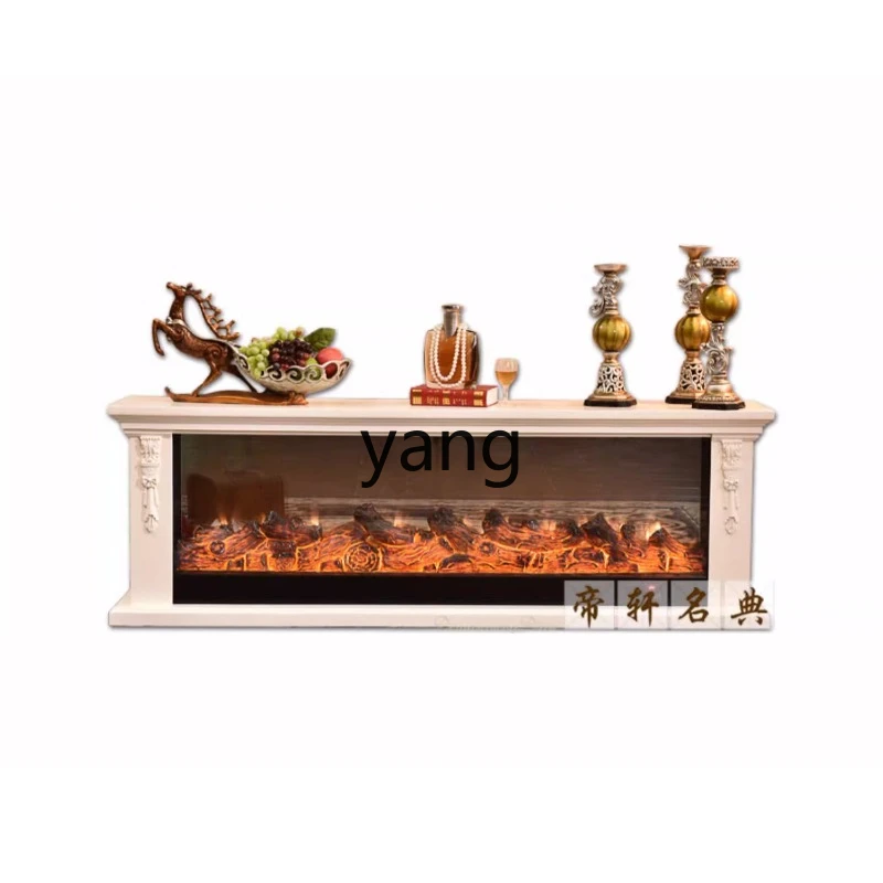 

LH European TV mantel living room decorative cabinet white fireplace decoration