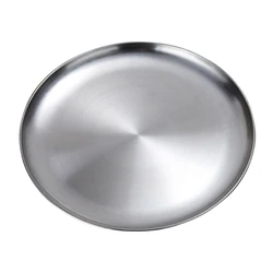 2020 New Stainless Steel Flat Dish Plate Insulated Thick Buffet Platter for Bbq  s  Kitchen Accessories Pasta