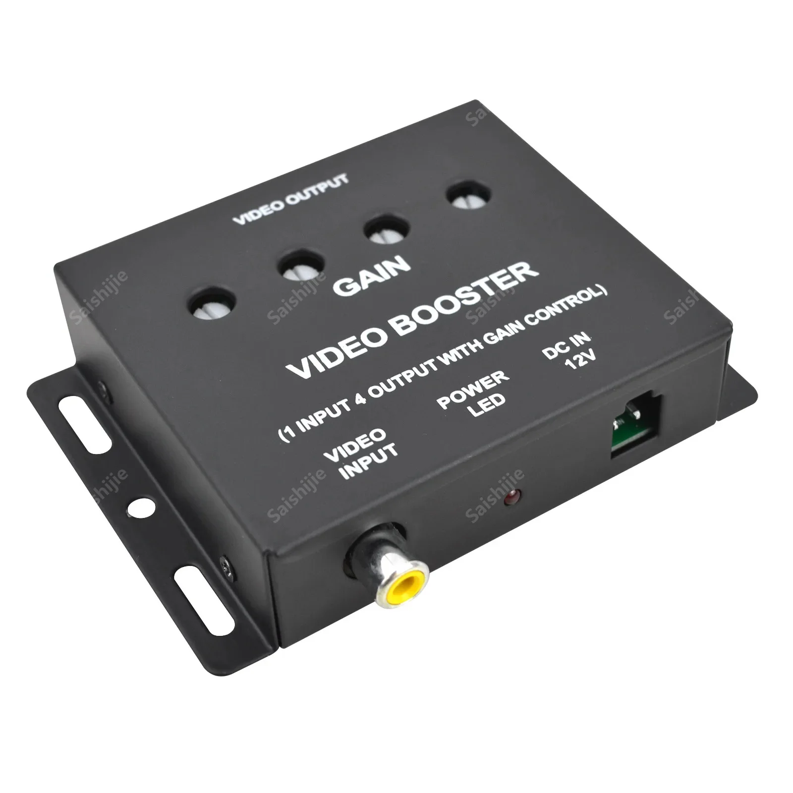 Auto Video Splitter 1 Tot 4 Kanaals Av Video Versterker Splitter Booster Ondersteuning Cvbs & Ahd 720 Signaal Voor Auto Lcd Dvd-Speler