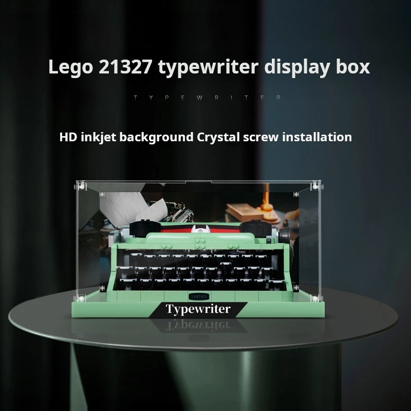 

New uitable For Lego 21327 Typewriter Building Block Display Box, Acrylic Dust-proof Storage Box, Blind Box Display Cabinet