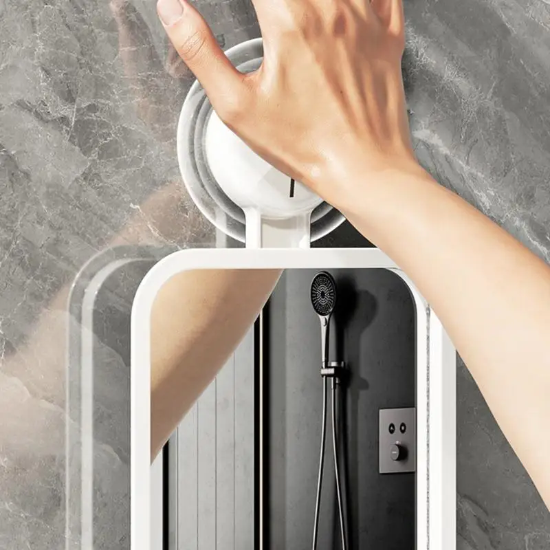 Fogless Shower Mirror Wall Shave Mirrors for Camping and Traveling Easy to Use C7AC