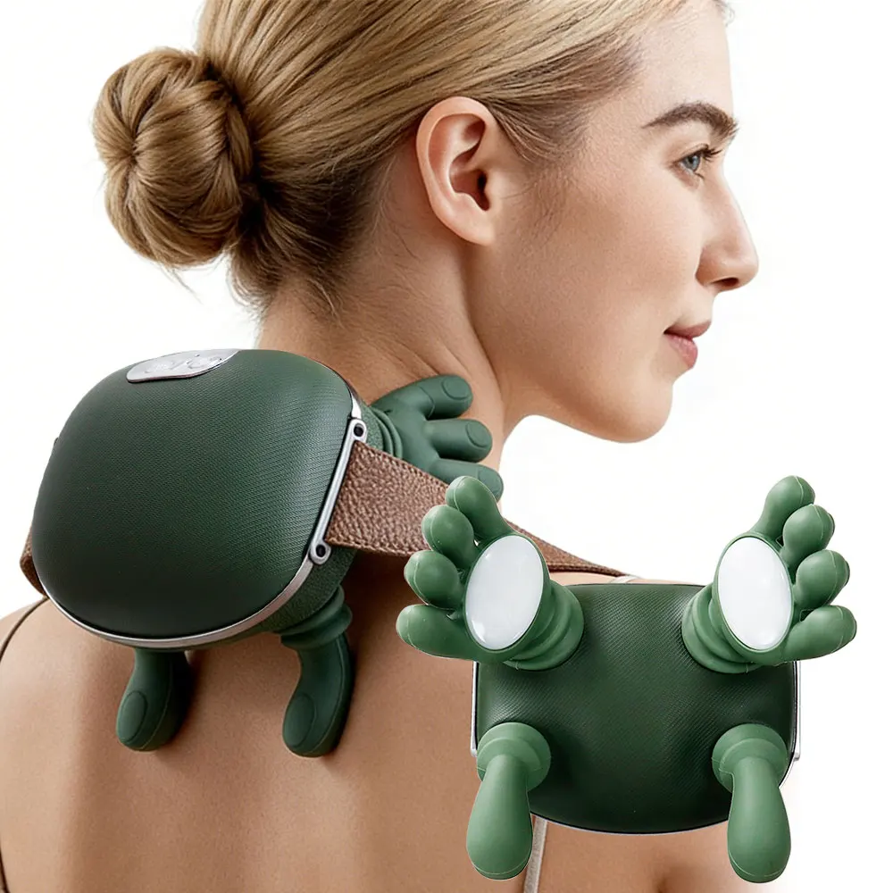 

Бионический массажер для шеи и плеч, электрический массажер для тела с функцией разминания, для шейного отдела, трапециевидных мышц и спины, 3 режима