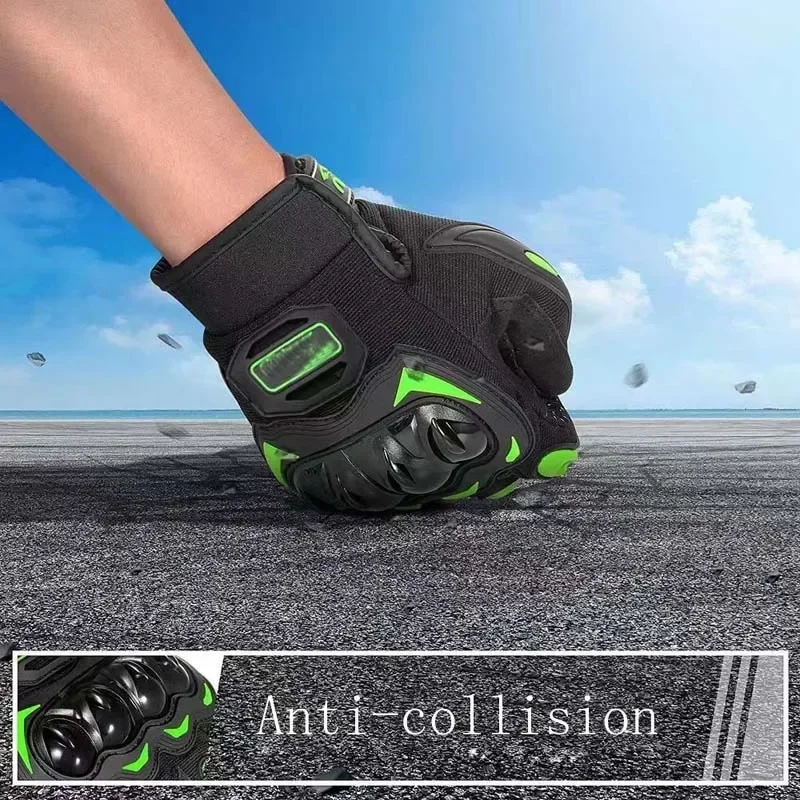 Motorcycle Gloves, Rider Anti-skid All-finger Gloves, Racing, Off-road Riding, Electric Vehicle, Touch Screen Gloves