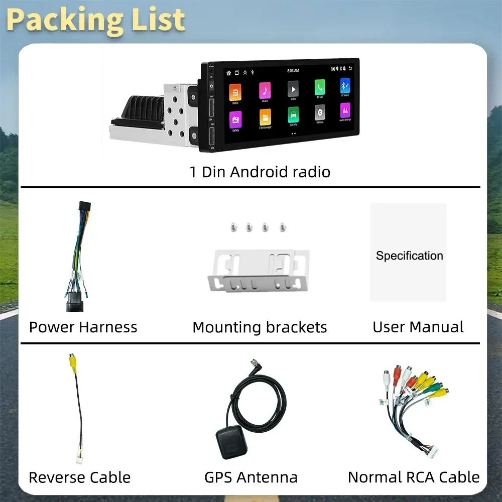 CarPlay Android estéreo para coche 1 Din unidad principal para Opel Vauxhall Zafira A MK1 1999-2004 Autoradio con navegación BT Multimedia
