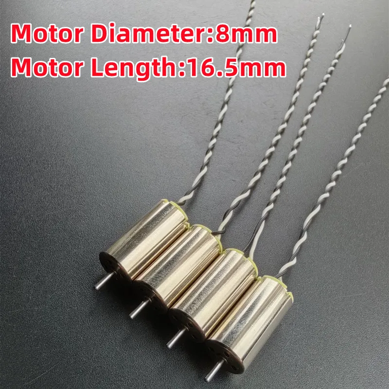 4PCS 816 8mm*16mm Coreless Motor DC 3V 3.7V High Speed Strong Magnetic RC Drone Quadcopter Mini 8mm Motor Engine