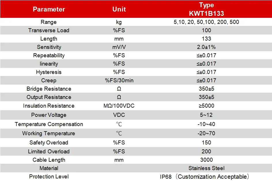 Intelligent Weight Sensor Scale Weighing Compression Load Cells 10kg To 500kg for Weighing Equipment