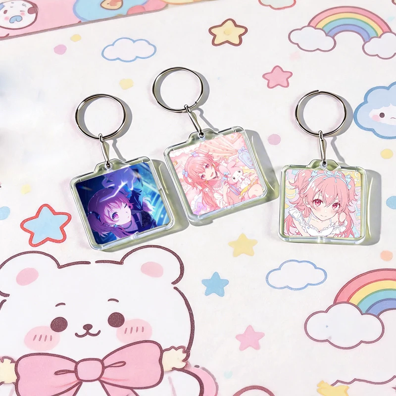 Virtual Band MORE JUMP Momoi Airi Acrylic Keychain Handmade Hanging Clothes Backpack Decoration Accessories Gifts with Friends