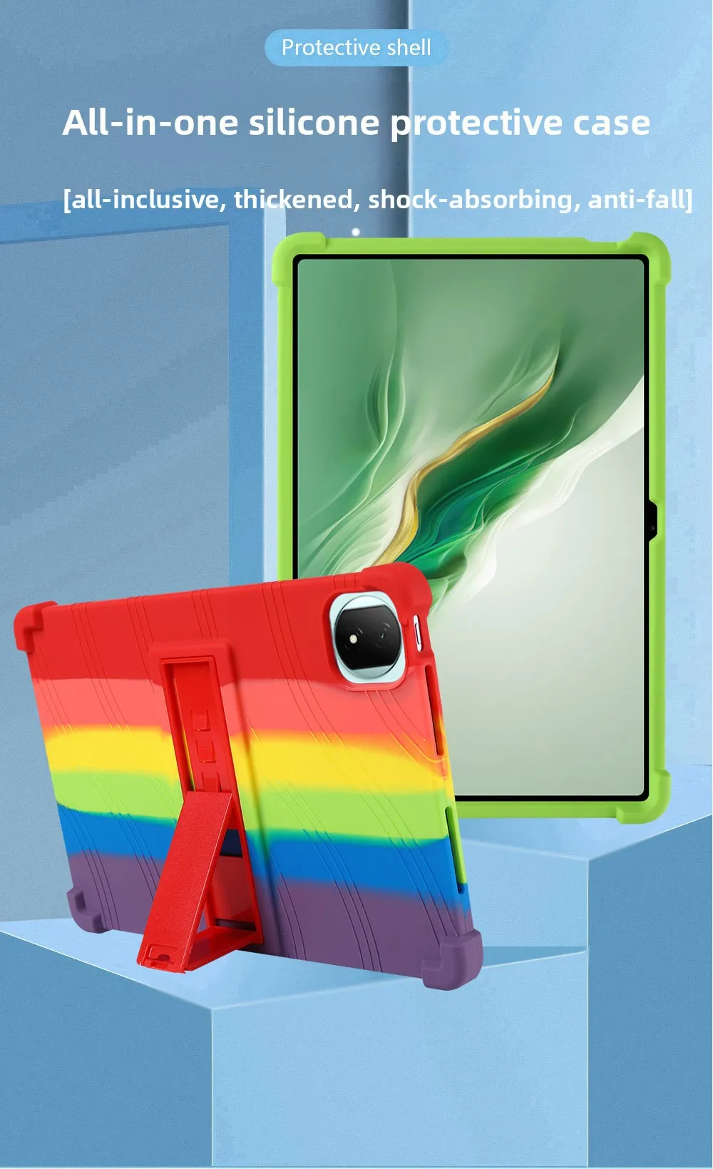 Stoßfeste TPU-Hülle für Honor Magicpad 2 12.3 ROD2-W09, Flexibler Stoßfänger mit Ständer, Mehrere Farben – Detail 2