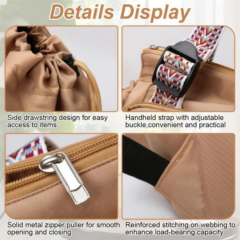 Multifunctional Travel Storage Bag Cradle Design Large Capacity Mommy Bag Oxford Cloth Lightweight Tote Bag Mother Outing
