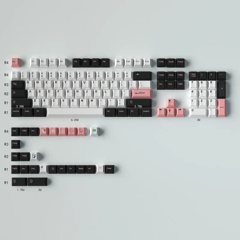 

Клавиатура GMK, красящая суб Оливия, колпачки клавиш PBT Cherry Profile 130/23, клавиши для MX Switch, Механическая игровая клавиатура