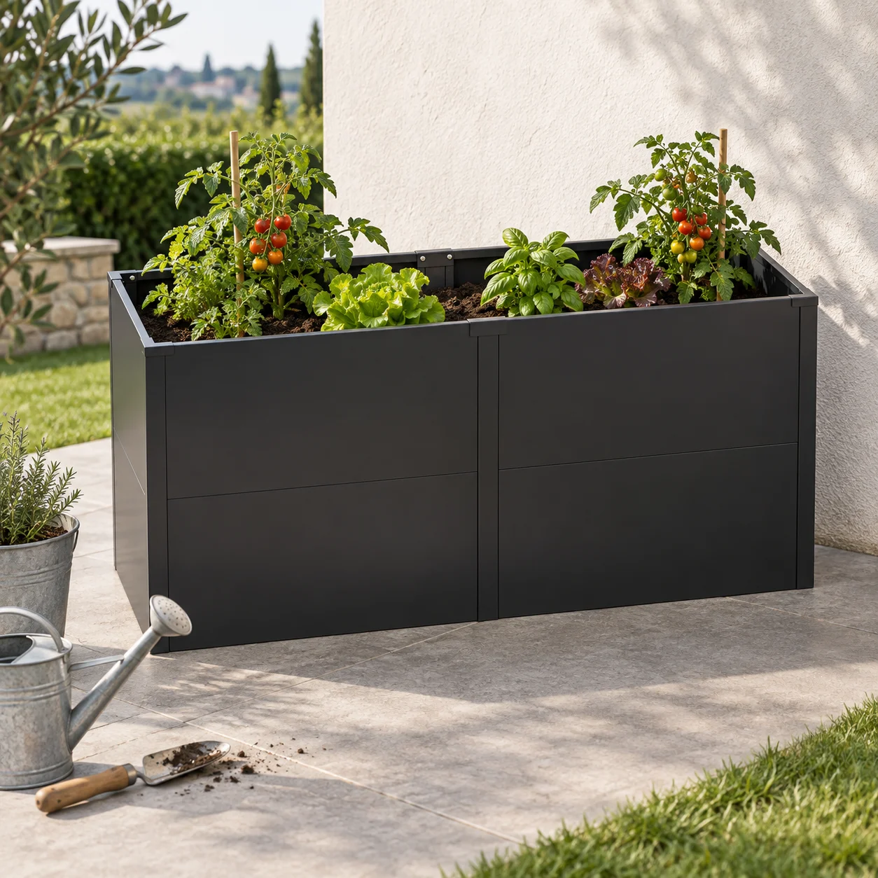 Raised Garden Bed Planter Metal Planter Box Outdoor Garden Bed OEM / ODM Planter Box for Outdoor Garden Patio Backyard Courtyard