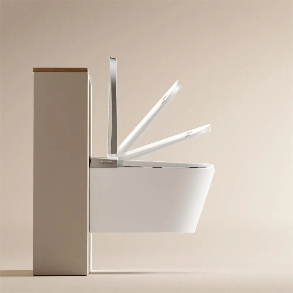 

Умный унитаз с датчиком движения, автоматический, настенный, интеллектуальный унитаз-биде, унитаз-биде с функцией ирригации, умный унитаз