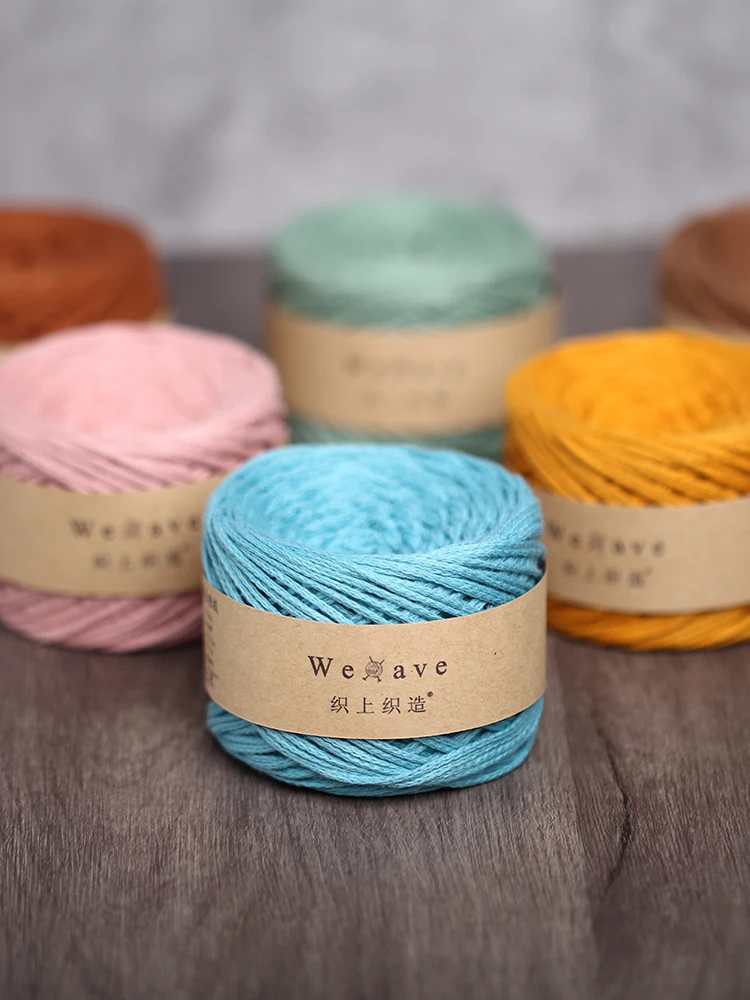 

Круглая пряжа из чистого хлопка 2,5 мм, ручное вязание, полый дизайн для Xuhong, красная сумка-погремушка, тканевые аксессуары, материалы для одежды