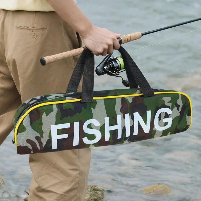 JSFUN دائم الصيد رود حقيبة في الهواء الطلق الصيد رود حقيبة السفر حقيبة التخزين الصيد بكرة معالجة حقيبة التخزين هدايا للرجال #6