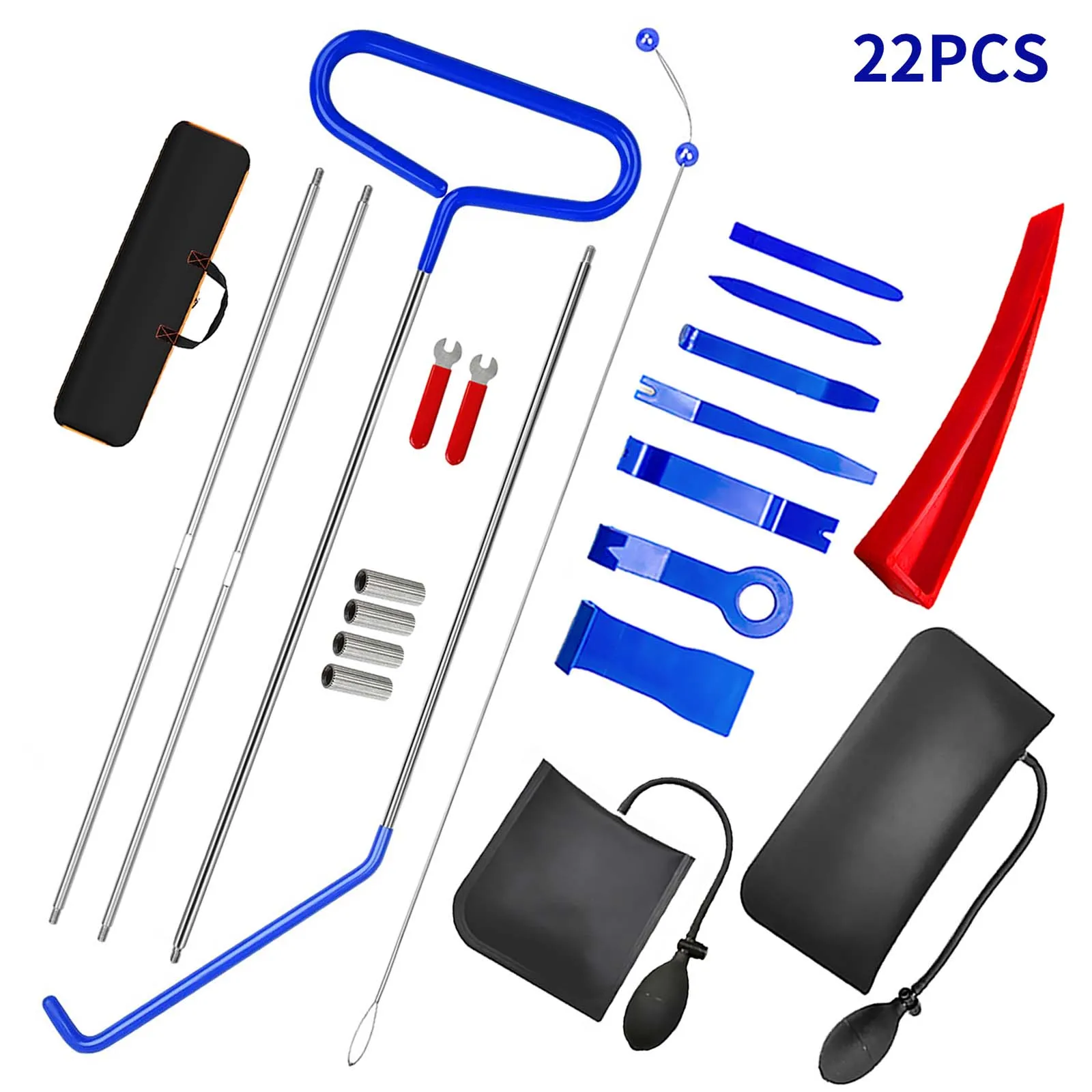 

2Kit 22 PCS Tool Sets,67in Long Reach Tool, Hand Tools and Home,Truck 5th Wheel Hook,Rolling Door Hooks,cars maintenance Tool