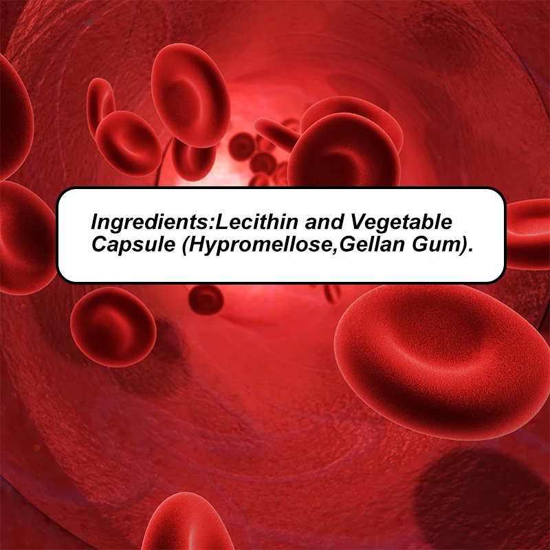 Lecithin Supplements - Helps with Cholesterol, Cardiovascular and Heart Health, Repairs Damaged Cell Membranes, Slows Aging