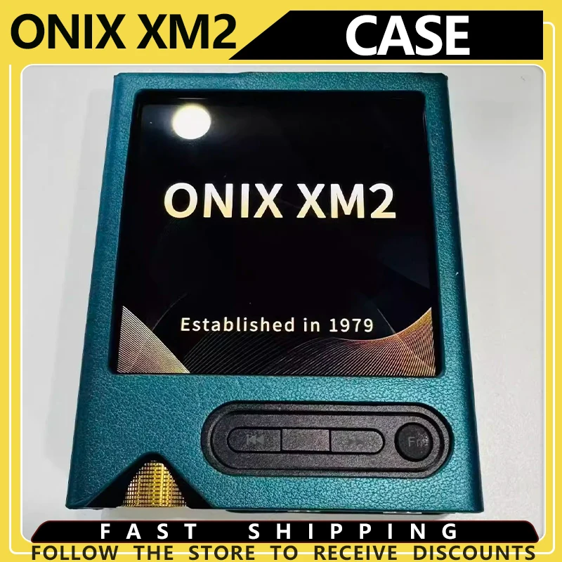 

Genuine Leather Protective Case for ONIX XM2 HiFi Player Elegant Luxury Cover Pouch with Hand Strap Travel Storage Bag Accessory