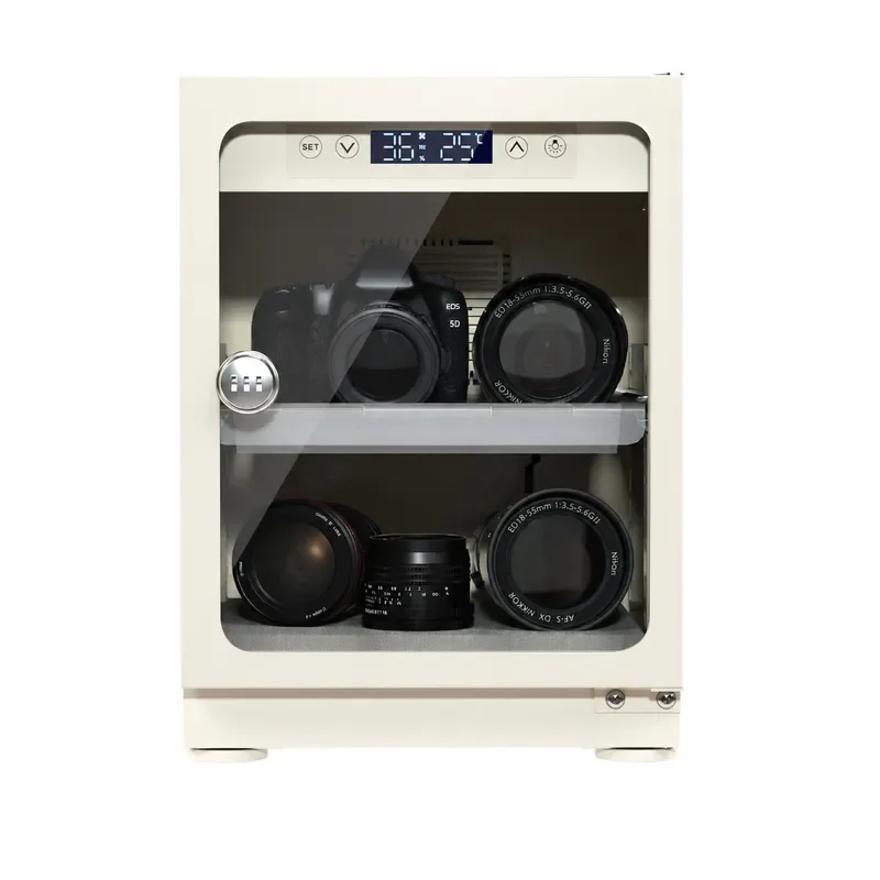 Ruima SLR Camera Lens Moisture Proof Box 30 40 50L White Electronic Dry Cabinet for Home Office Storage Protection