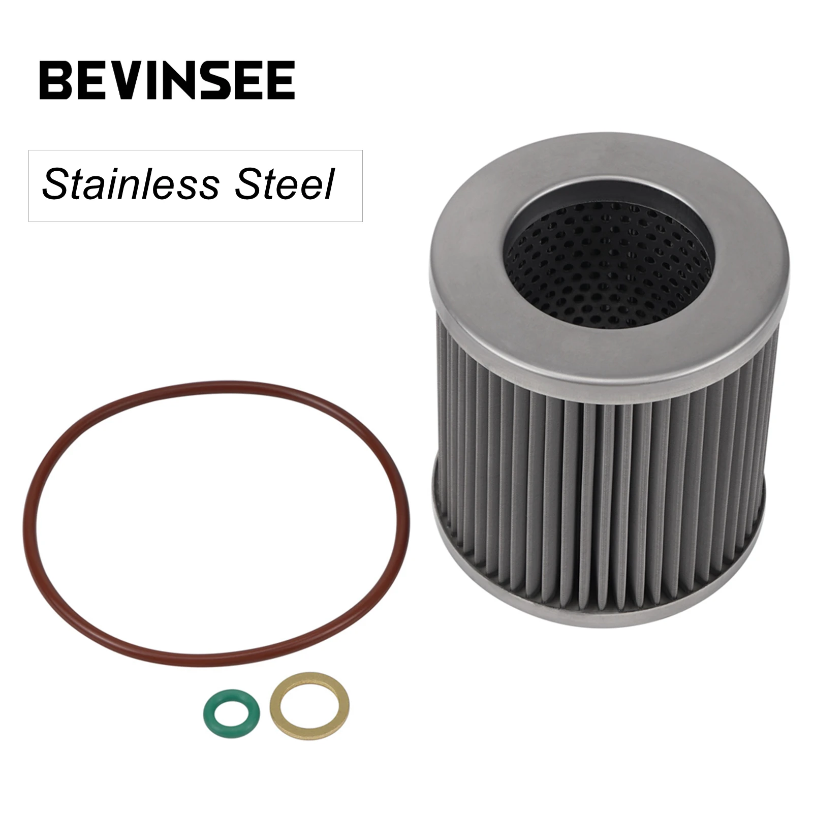 

BEVINSEE Car Oil Filter 11427566327 for BMW E90 E92 E93 E60 E82 E88 E87 F30 F20 F10 X1 X3 X5 X6 Z4, for BMW N20 N52 N54 N55