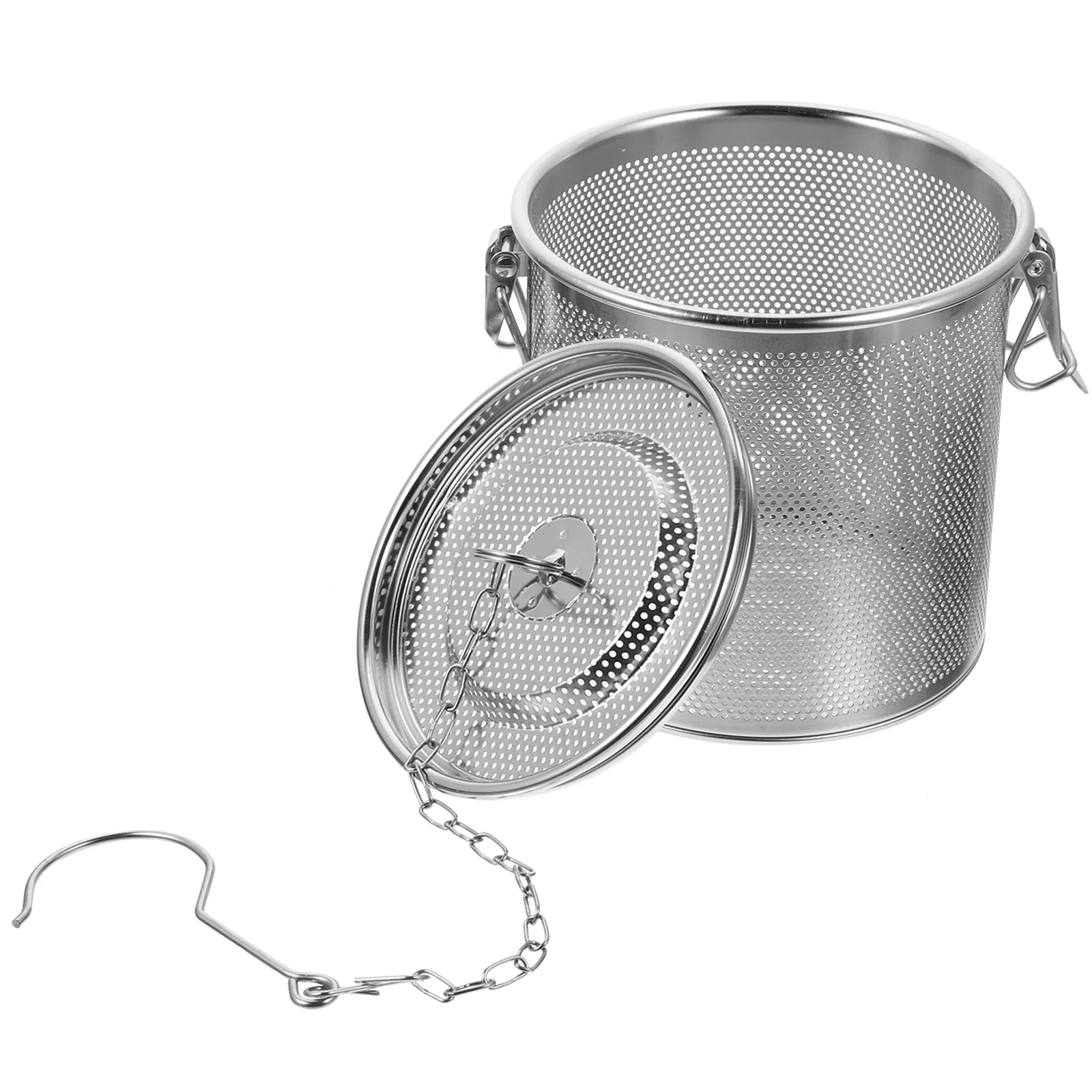 

Stainless Steel Seasoning Filter Leak Proof Soup Pot Stewed Infuser Compact High Temp Resistant Household Kitchen